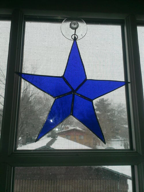 Image of Transparent Solid Star-stained glass