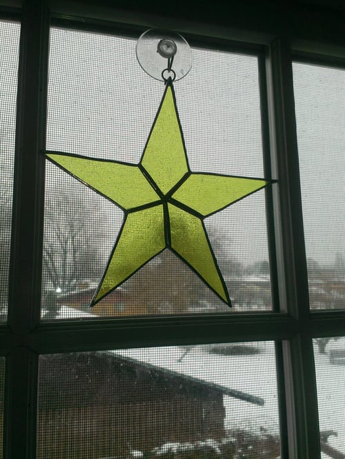 Image of Transparent Solid Star-stained glass