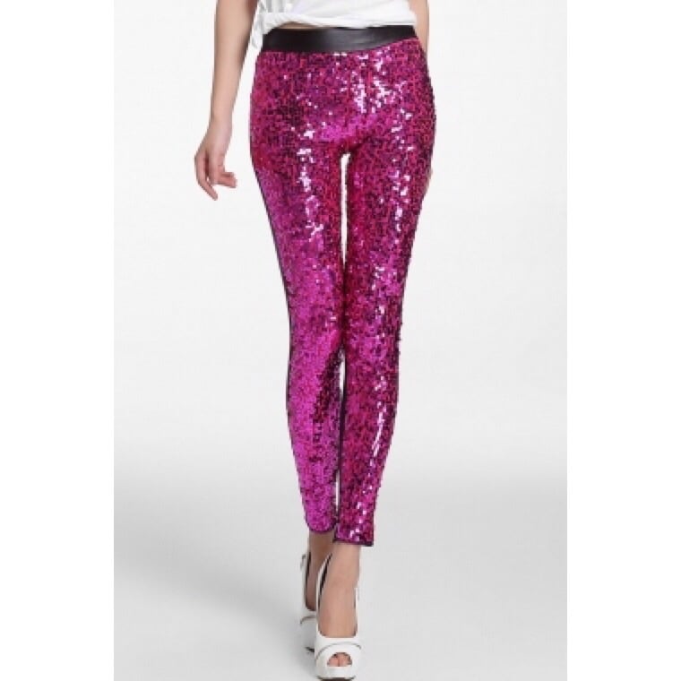 Image of Rosy Sequin Leggings