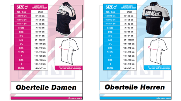 Image of Größentabelle / Sizing