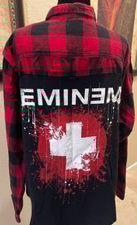 Vintage Black/Red Flannel Shirt Eminem