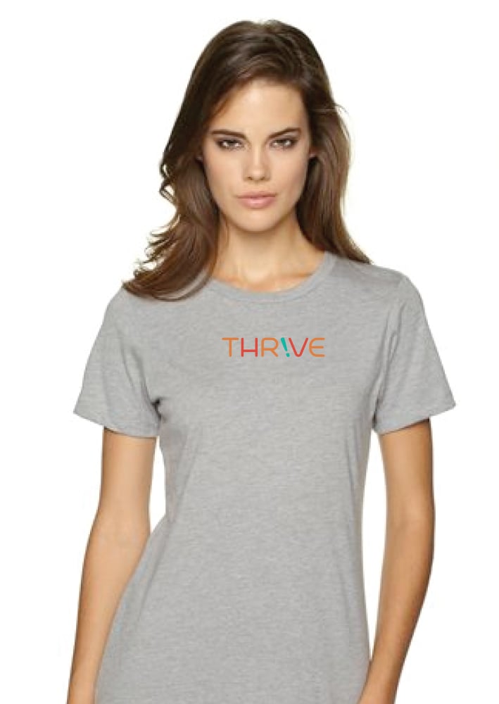 Image of Thrive Tshirt - Heather Gray (Women's Cut)