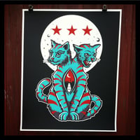 Image 1 of "Cats Down Under the DC Stars" Art print...