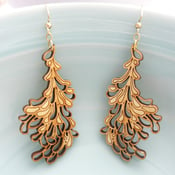 Image of Large Gold Blossom Earrings