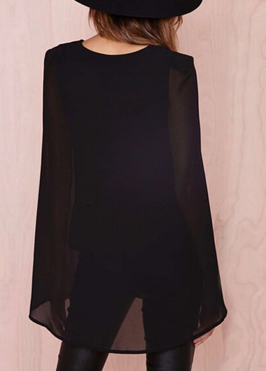 Image of Long Sleeve Black Shirt