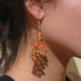Image of Large Red Blossom Earrings