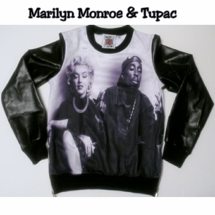 Image of Marilyn Monroe and Tupac