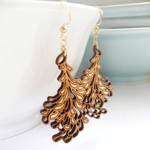 Image of Medium Gold Blossom Earrings