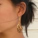 Image of Medium White Blossom Earrings