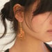 Image of Medium Red Blossom Earrings