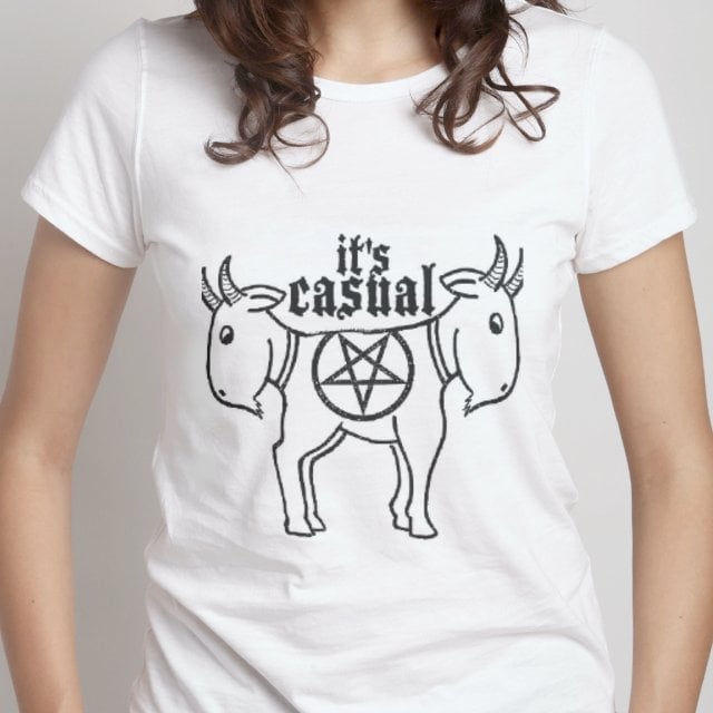 Image of Cute Goat Ladies white standard