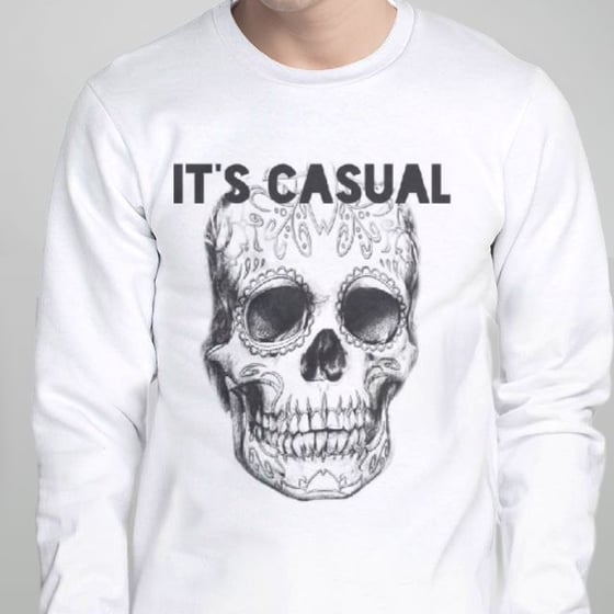 Image of day of the dead men's long sleeve