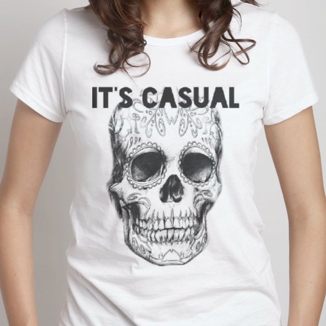 Image of day of the dead standard women's tshirt