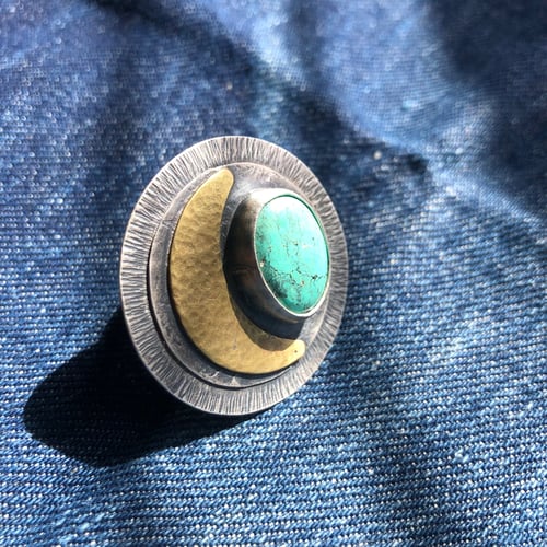 Image of Quarter Moon Ring #2
