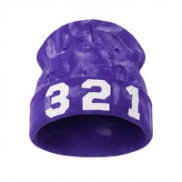 Image 2 of Purple Graffiti Beanie