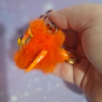 Image 2 of Orange Fluffennutter keychain 