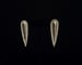 Image of Bronze Rhinesone Pointy Pierced Earrings 