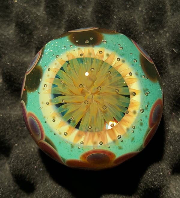 Image of AirTrap Paperweight with Pinwheels 