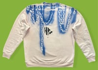 Image 4 of “YIN YANG” CUSTOM PAINTED SWEATSHIRT SIZE XL