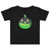 Image 4 of Baby jersey t-shirt - Jack O Lantern Vintage Green-Black