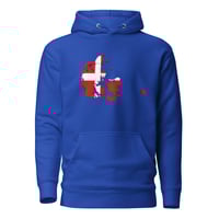 Image 13 of Unisex Hoodie Denmark Map