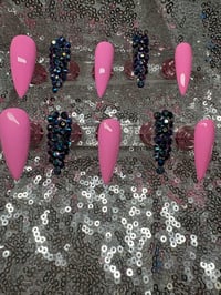 Image 7 of  Ready in pink gel press on nails