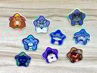 Image 6 of 2” Warriors Protagonist Star Stickers