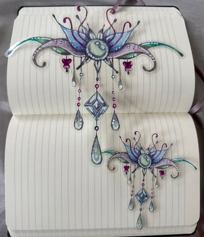 Image of Jezebel alien flower transparent sticker 