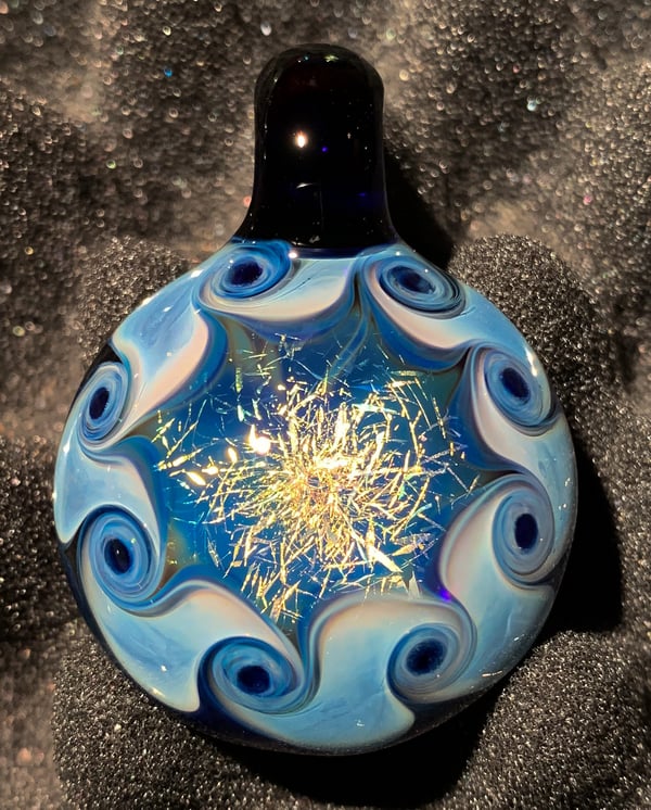 Image of Dichroic Pinwheel Pendant 3