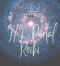 9/9 candle reiki taper candle 