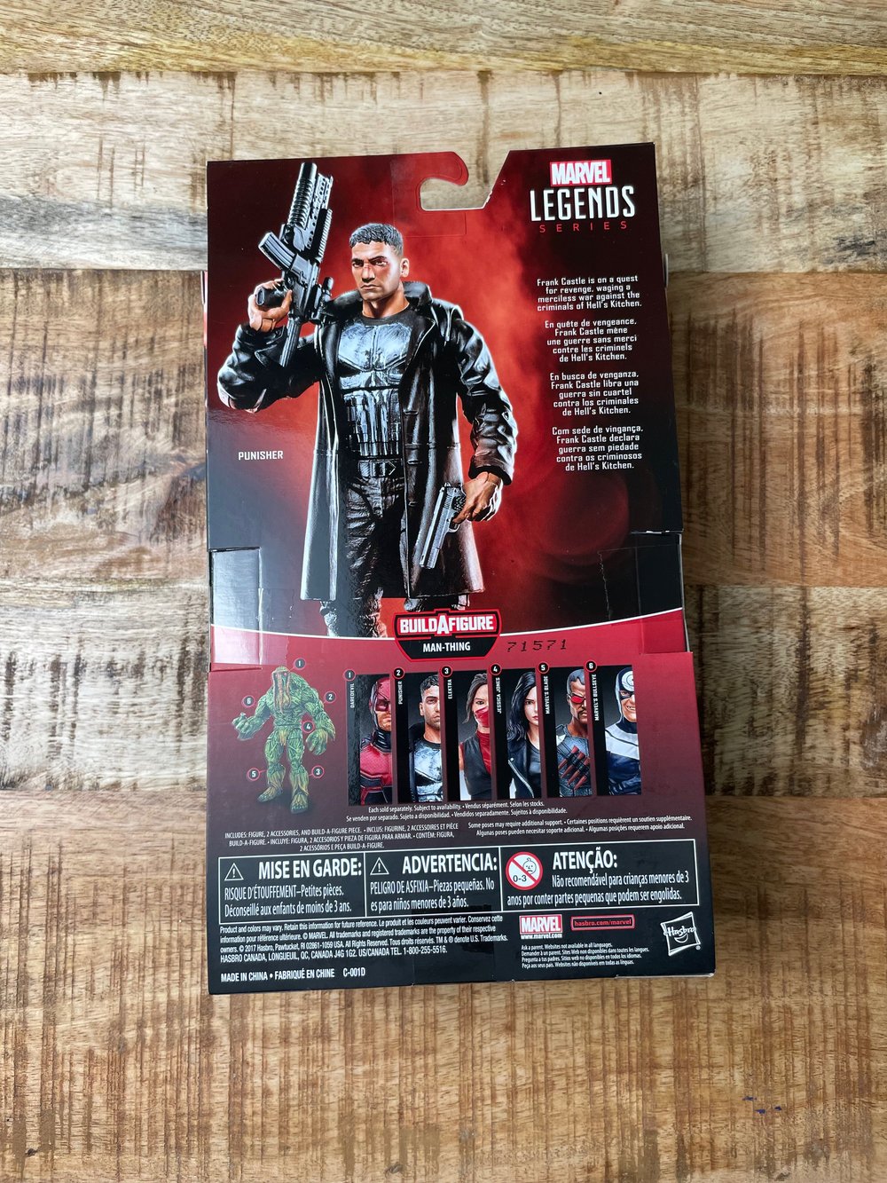 (NEW) MARVEL LEGENDS NETFLIX PUNISHER (MAN THING BAF)