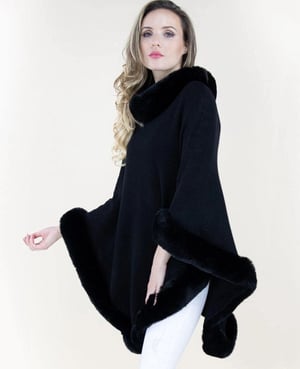 Image of Cassandra love (Black)poncho 