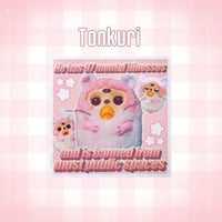 Image 5 of PREORDER silly and cute quote square-shaped 2.5 inch vinyl holographic stickers!