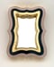 Image of Modernist Mirror Black/Baby Pink/Gold leaf 