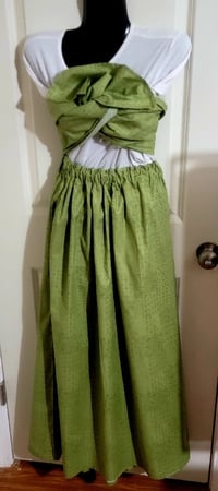 Green Skirt Set