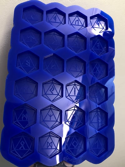 Image of D20 Rune Set Silicone Mold