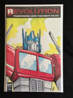 Optimus Prime/Matt Tracker (MASK) Sketchcovers