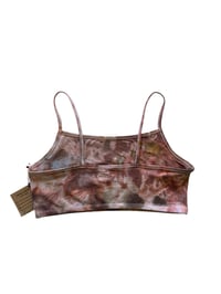 Image 3 of XL/XXL (42) Cotton-Blend Strappy Bralette in Mojave Watercolor Ice Dye