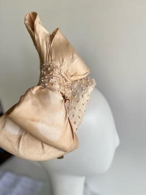 Image of Deep cream silk bandeau.