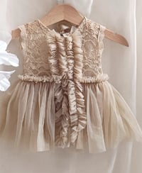 Image 2 of Baby girl photoshoot outfit | Mia | 0-3 months | beige