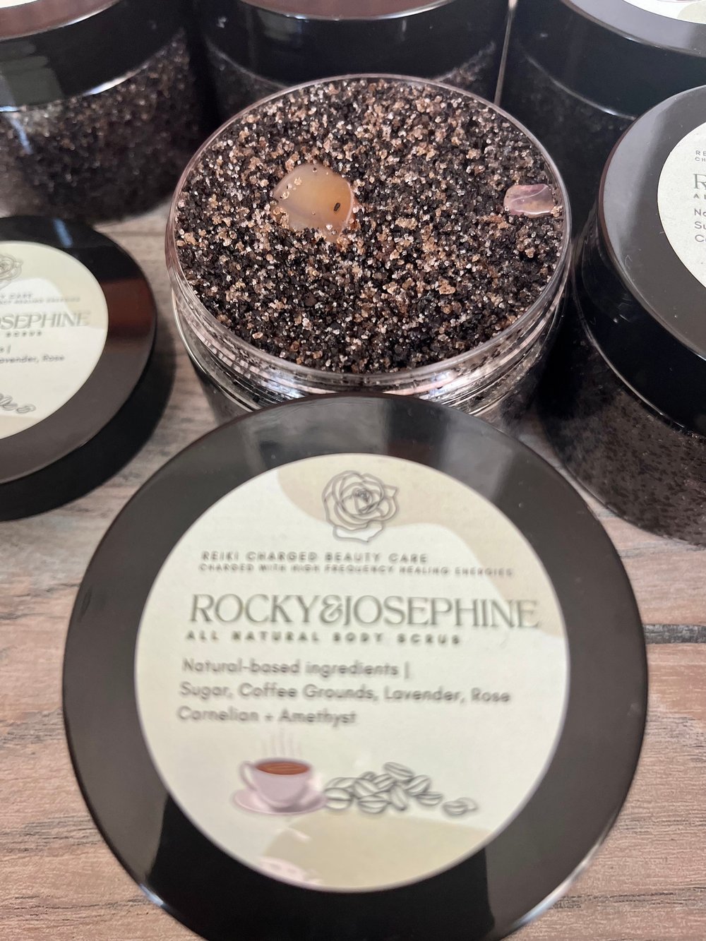 Image of Reiki Charged Lavender Rose Coffee Scrub
