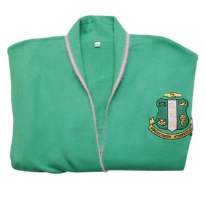 Image of Large Green Long Duster Cardigan