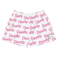 Image 1 of Women’s Athletic Shorts "Deadly Barbz” (White)