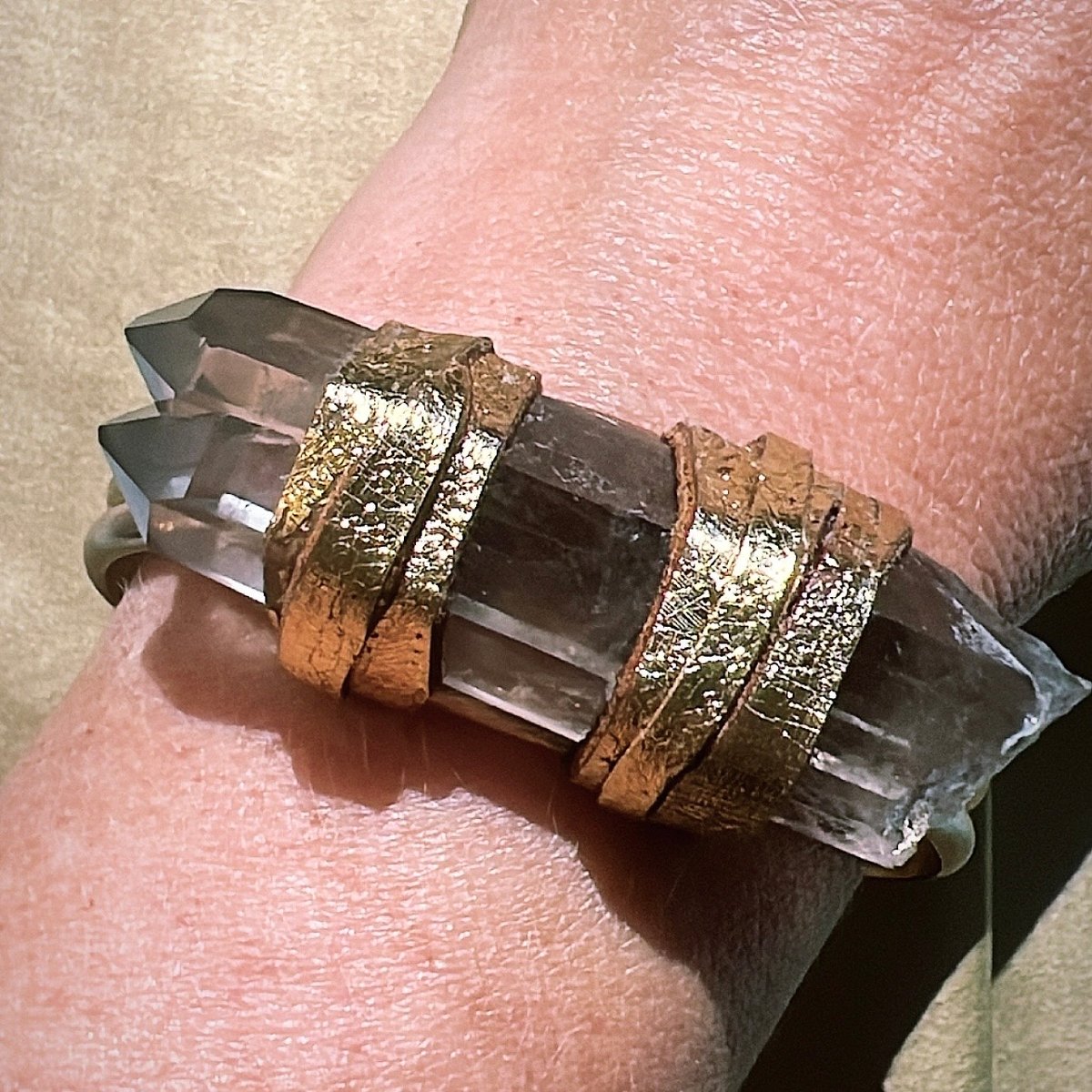 *new* SMOKEY TWIN cuff bracelet