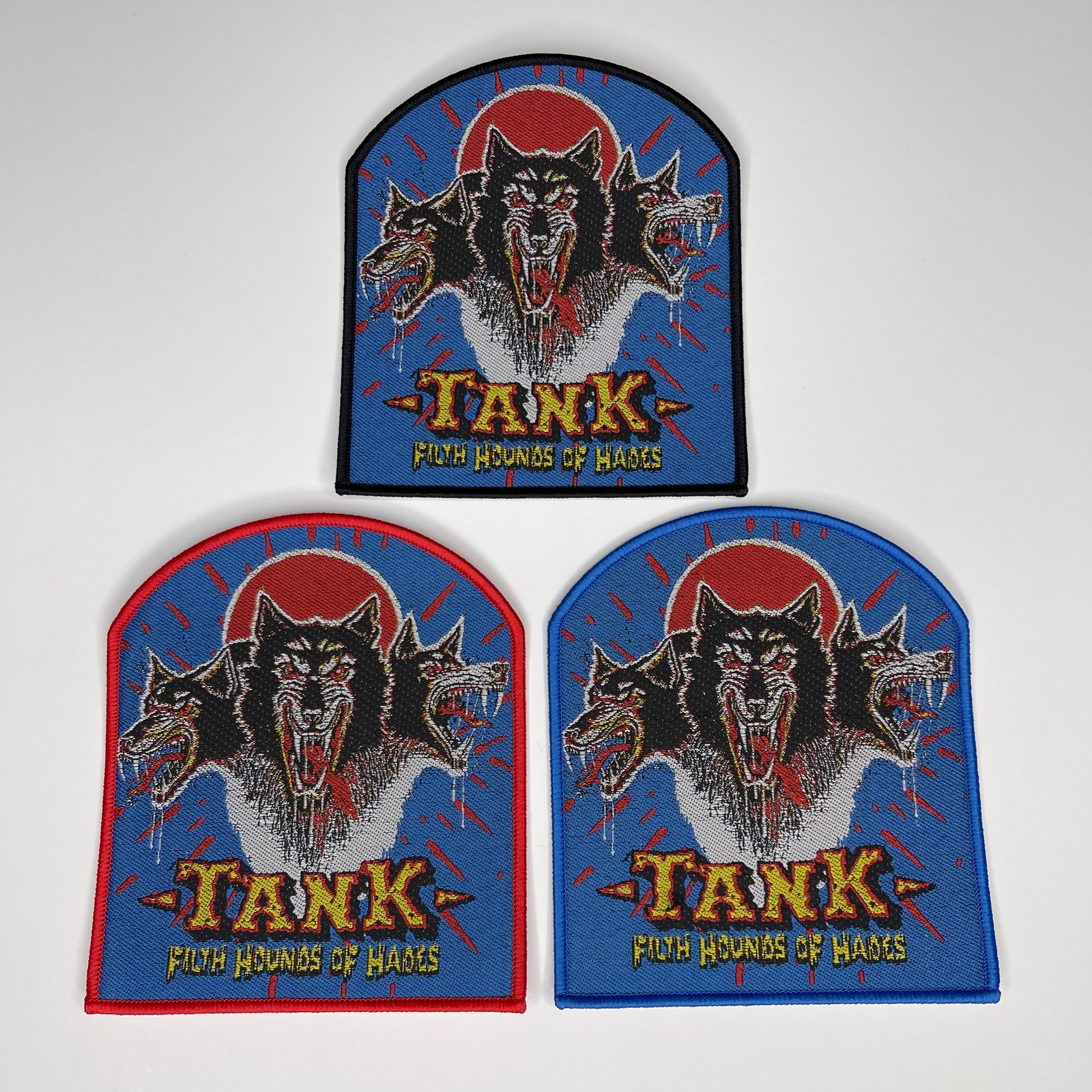 Tank - Filth Hounds Of Hades Woven Patch