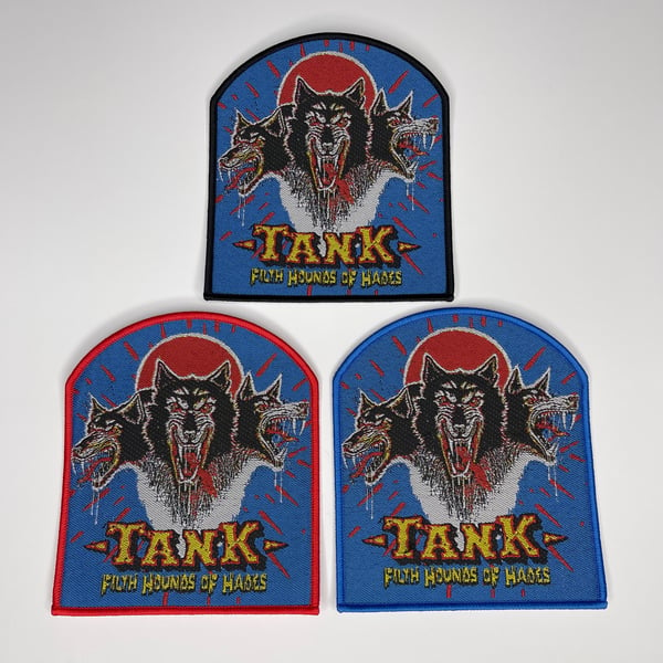 Image of Tank - Filth Hounds Of Hades Woven Patch