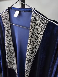 Image 10 of Tatreeze Velvet Abaya Green/Red/Navy (Made in Jordan) copy