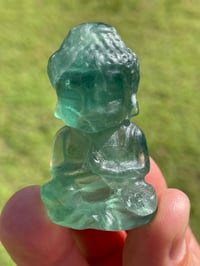 Image 1 of Green Fluorite Baby Buddha Carving #1793