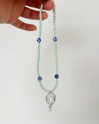 Image 3 of Collar "seed beads" | Glass evil eye