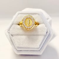Image 1 of Oval Virgin Mary Ring
